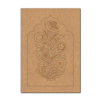 Flower Motif Jharokha Pre Marked MDF Design 2