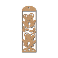 Frog Bookmark MDF Design 1