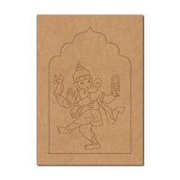 Ganesha Jharokha Pre Marked MDF Design 2