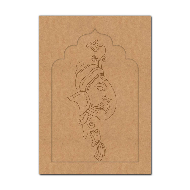 Ganesha Jharokha Pre Marked MDF Design 3