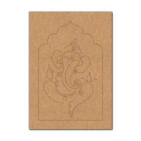 Ganesha Jharokha Pre Marked MDF Design 4