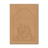 Ganesha Jharokha Pre Marked MDF Design 5