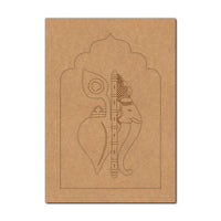 Ganesha Jharokha Pre Marked MDF Design 6