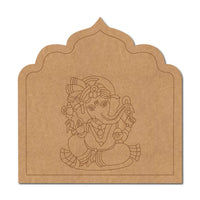 Ganesha Jharokha Pre Marked MDF Design 7