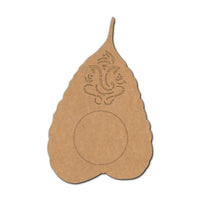 Ganesha Leaf Diya Tealight Holder MDF
