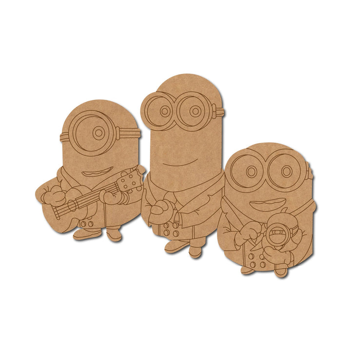Minions Group Pre-Marked MDF Craft Base