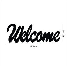 'Welcome' Quoted MDF Wall Art