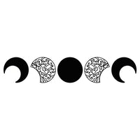 Moon Phases MDF Wall Art, set of 5 pcs
