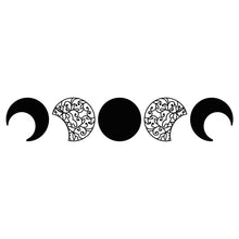 Moon Phases MDF Wall Art, set of 5 pcs