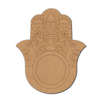 Hamsa Hand Diya Tealight Holder MDF