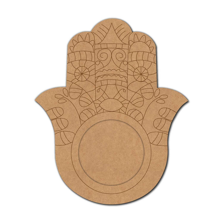 Hamsa Hand Diya Tealight Holder MDF