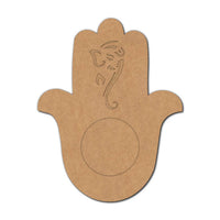 Hamsa Hand Ganesha Diya Tealight Holder MDF