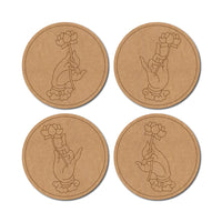 Hand Lotus Pre-Marked Round Set MDF