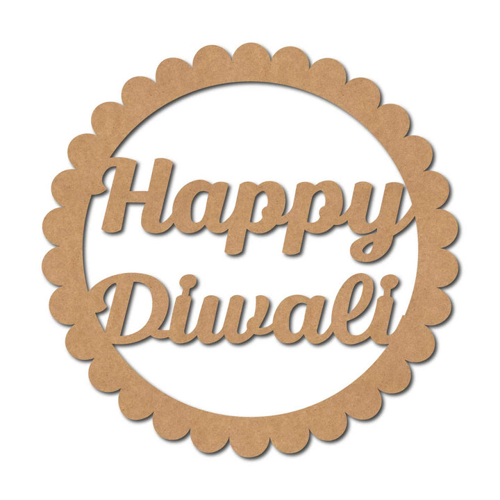 Happy Diwali Base Cutout MDF