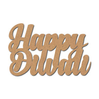 Happy Diwali Text Cutout MDF