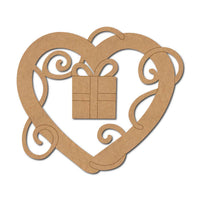 Heart Gift Pre Marked MDF Design 1