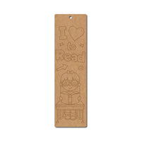 I Love To Read Bookmark Pre Marked MDF Design 1