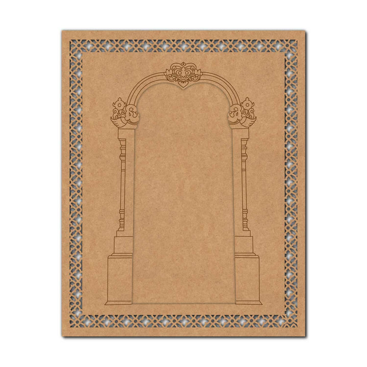 Jharokha Jali Pre Marked MDF Design 1