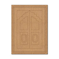 Jharokha Door Pre Marked MDF Design 1