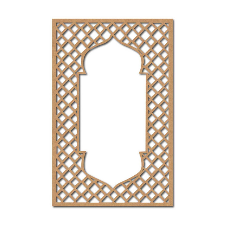 Jharokha Jali Window Cutout MDF Design 1