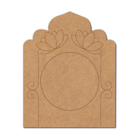 Jharokha Lotus Pre-Marked MDF Diya Tealight Holder