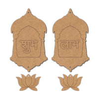 Lotus Jharokha Shubh Labh Base MDF