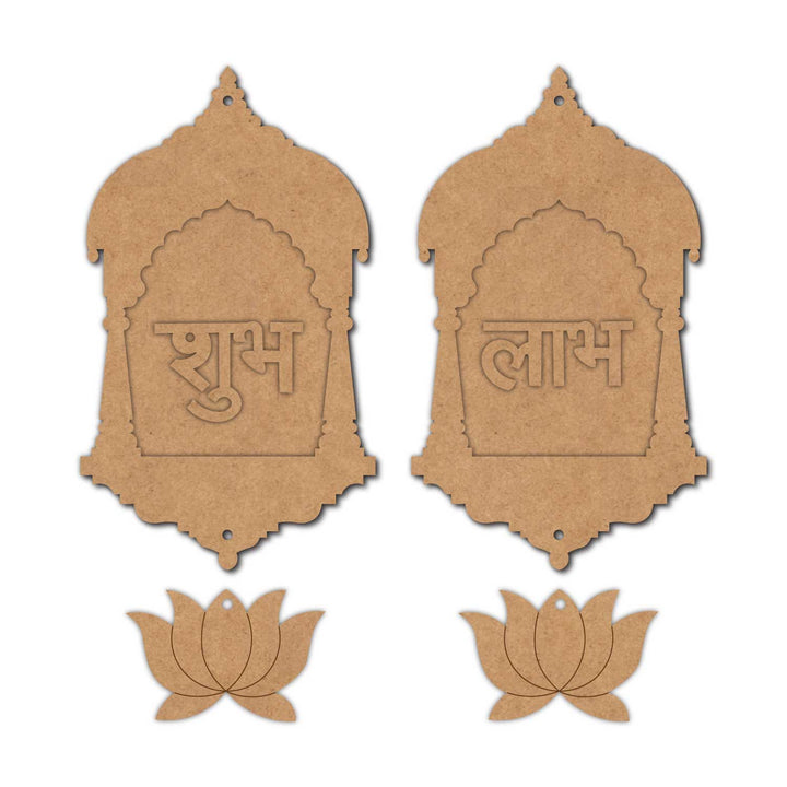 Lotus Jharokha Shubh Labh Base MDF