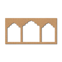Jharokha Multiple Windows Cutout MDF Design 1