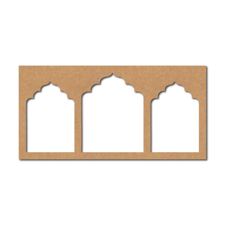 Jharokha Multiple Windows Cutout MDF Design 1