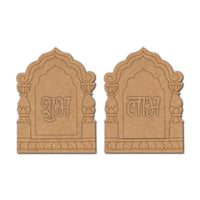 Jharokha Shubh Labh Pre Marked Base MDF Design 1