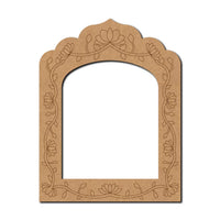 Jharokha Window Lotus Pre Marked MDF Design 1