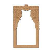 Jharokha Window Peacock Pre Marked MDF Design 1