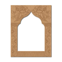 Jharokha Window Peacock Pre Marked MDF Design 2