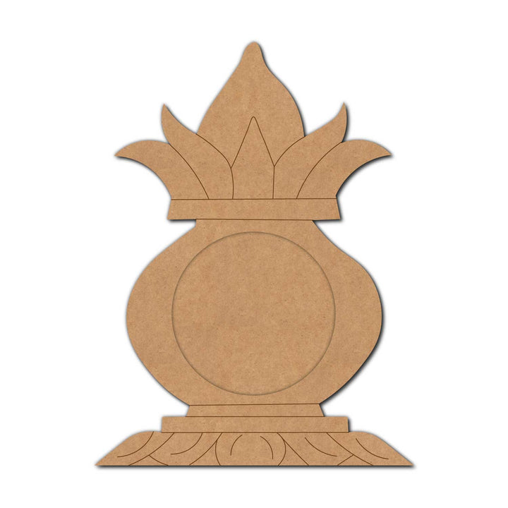 Kalash Matka Pre-Marked MDF Diya Tealight Holder