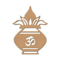 Kalash Matka Om Cutout MDF