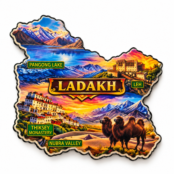 Ladakh Travel Souvenir Fridge Magnet