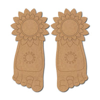 Lakshmi Charan Diya Tealight Holder Set Pre-Marked MDF