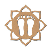 Lakshmi Feet Mandala Cutout MDF