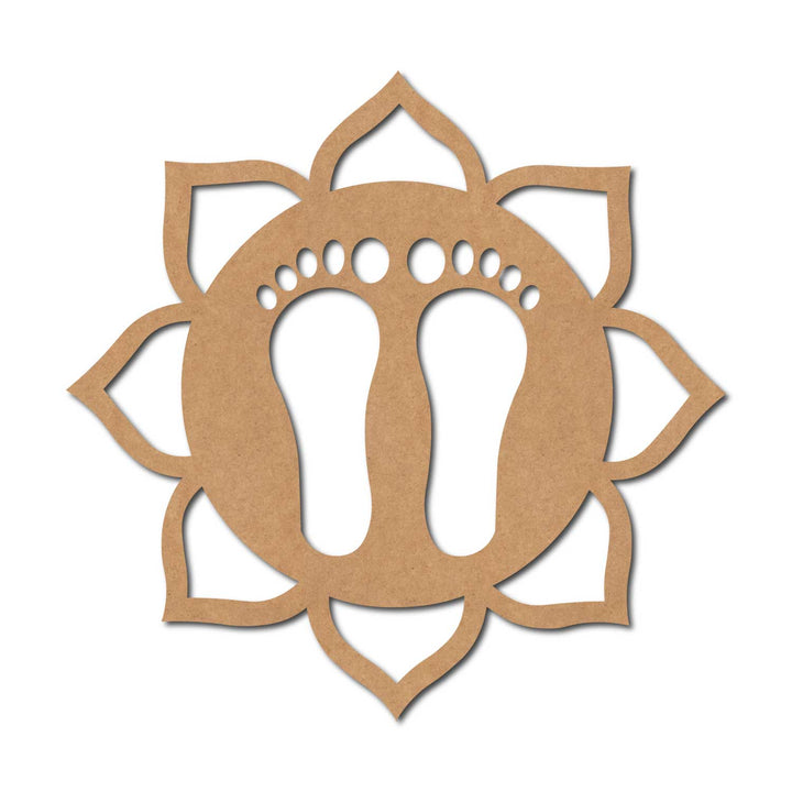 Lakshmi Feet Mandala Cutout MDF