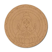 Lakshmi Ji Mandala Pre-Marked Round MDF