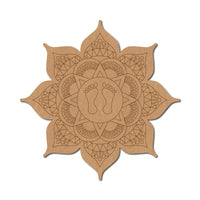 Lakshmi Paul Feet Mandala Pre-Marked MDF Base