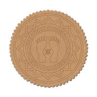 Lakshmi Paul Feet Mandala Pre-Marked MDF Base