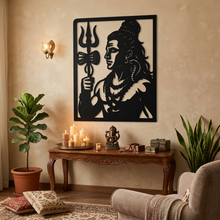 Laser-Cut Shiva Trident Wall Art