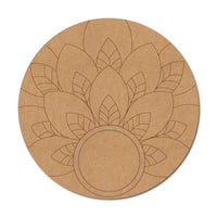 Leaves Pre-Marked MDF Diya Tealight Holder
