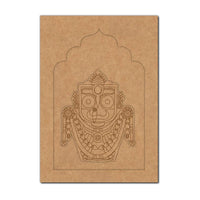Lord Jagannath Ji Jharokha Pre Marked MDF Design 1