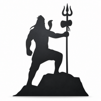 Lord Shiva Trident Silhouette Wall Art