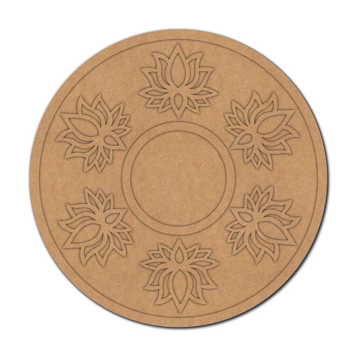Lotus Diya Tealight Holder MDF