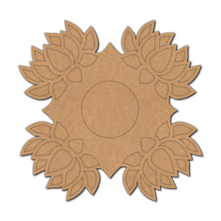 Lotus Diya Tealight Holder MDF