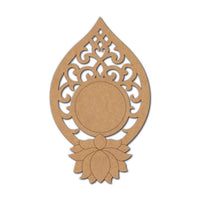 Lotus Pre-Marked MDF Diya Tealight Holder