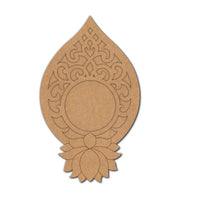 Lotus Pre-Marked MDF Diya Tealight Holder